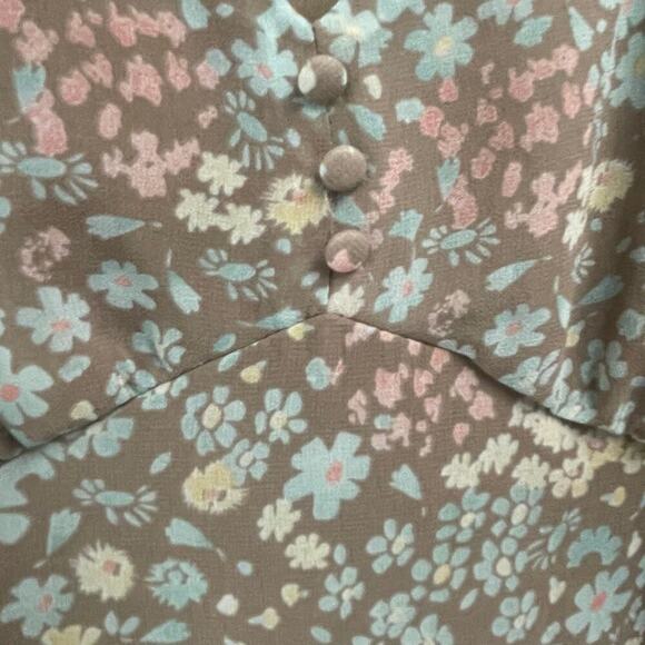 Mimi Chica Floral Tiered Dress Size XL Spring Boho Cottage - Picture 3 of 3